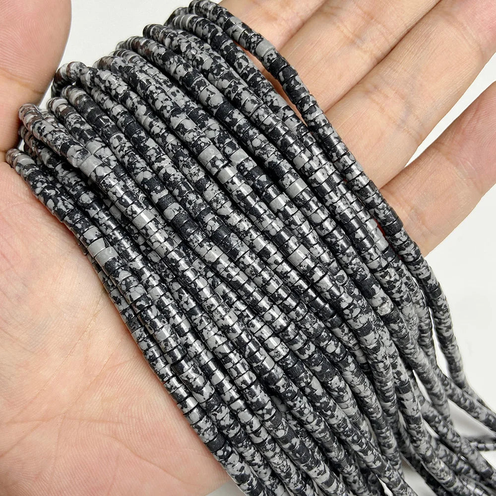 2x4mm Blue Flat Round Stone Bead Imperial Agates Jades Rondelle Loose Beads For Jewelry Making DIY Bracelets Necklace Handmade