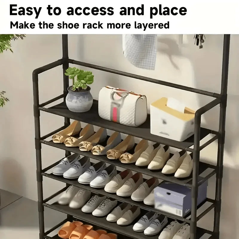 Insoles and shoe storage racks, brand new portable reinforced 5-tier hat racks with shelves - multi-functional living room, bath