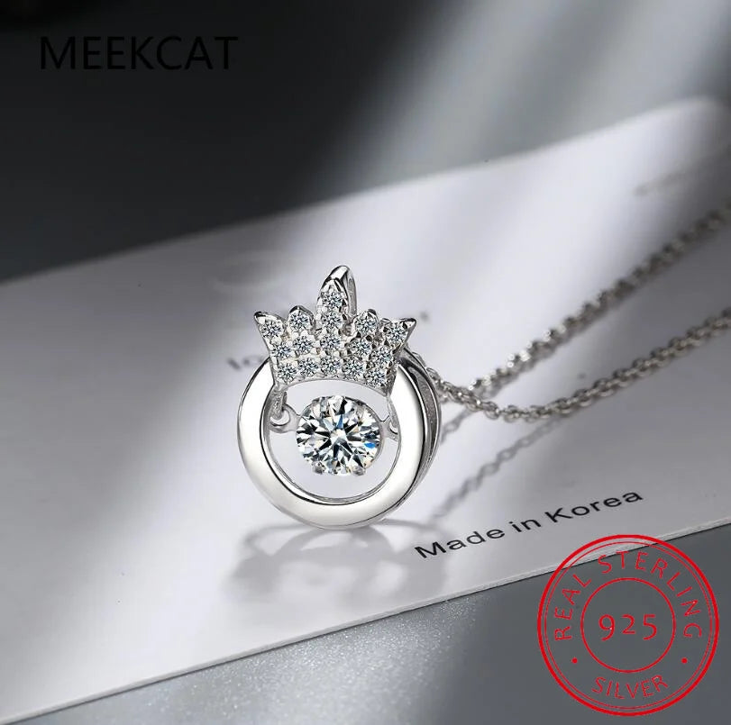 Moissanite Necklace Halo Pendant 0.5ct 925 Sterling Silver D VVS1 Lab Diamond Necklace Colar de Prata for Women Party Gift