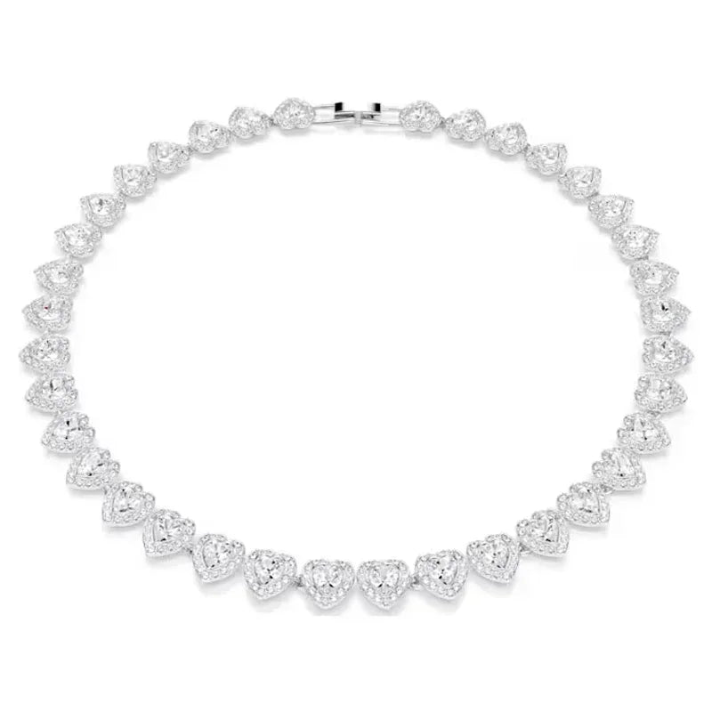 Good Brand Silver Color Ariana Grande Tennis Necklace Women Romantic Luxury Gift Jewelry Set Jewelry Sets 925 sterling silver - Madeinsea©
