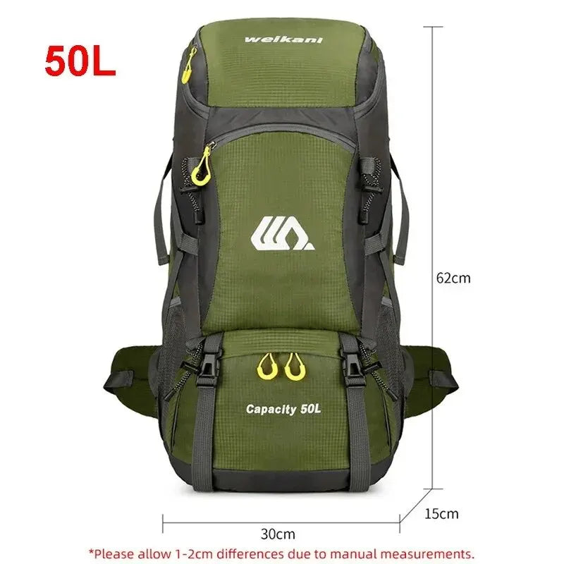 50L Reise Camping Wandern Wasserdichter Rucksack