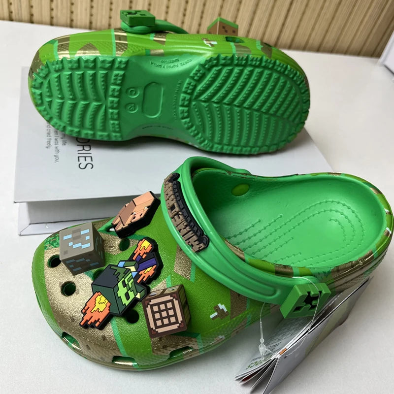 Fashion Green Cartoon Character Summer Children Cute Cartoon Children's Slippers Non-Slip Soft Soled Sandals Gift