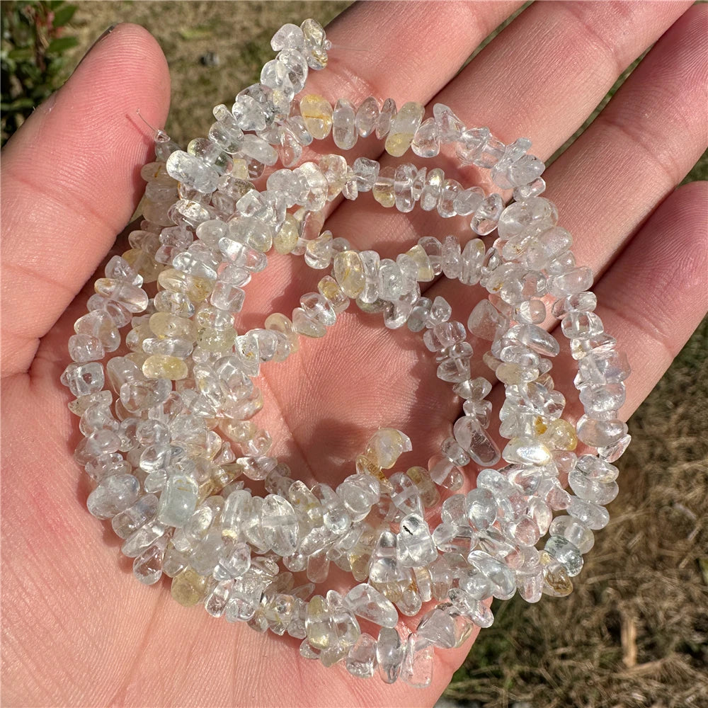 5-8mm Natural Blue Moonstone Beads White Cat Eye Crystals Opal Stone Loose Bead For Jewelry Making DIY Necklace Bracelet Rings