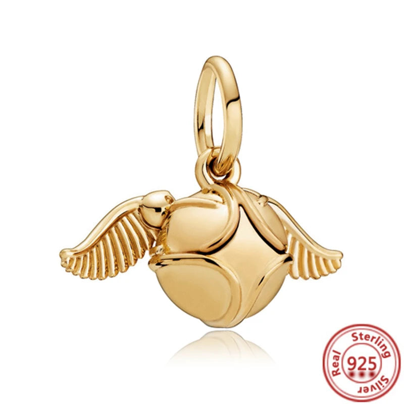 MINISO Disney Hot selling S925 Sterling Silver Harry Potter Charm Suitable Original Pandora Bracelet Exquisite Gift For Women