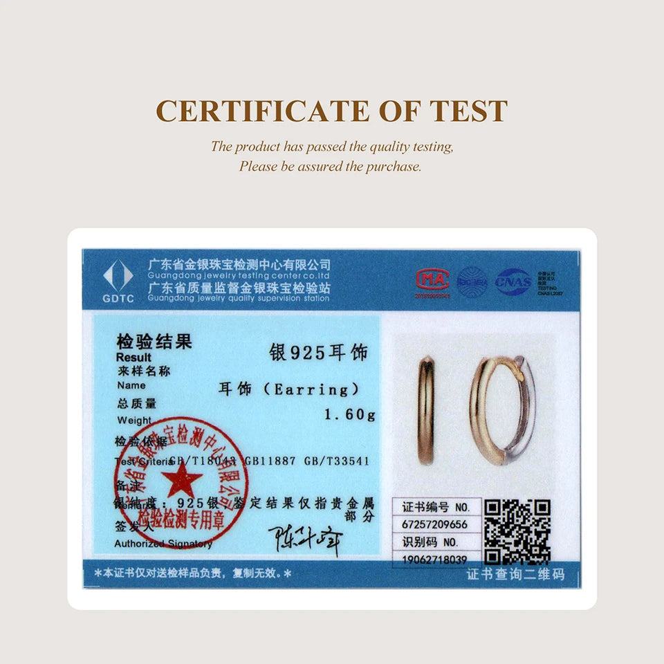 BAMOER 925 Sterling Silver Two Tones Cross Hoop Earrings for Women, Sleek Polished Piercing Huggie Earrings for Women Girl Gift