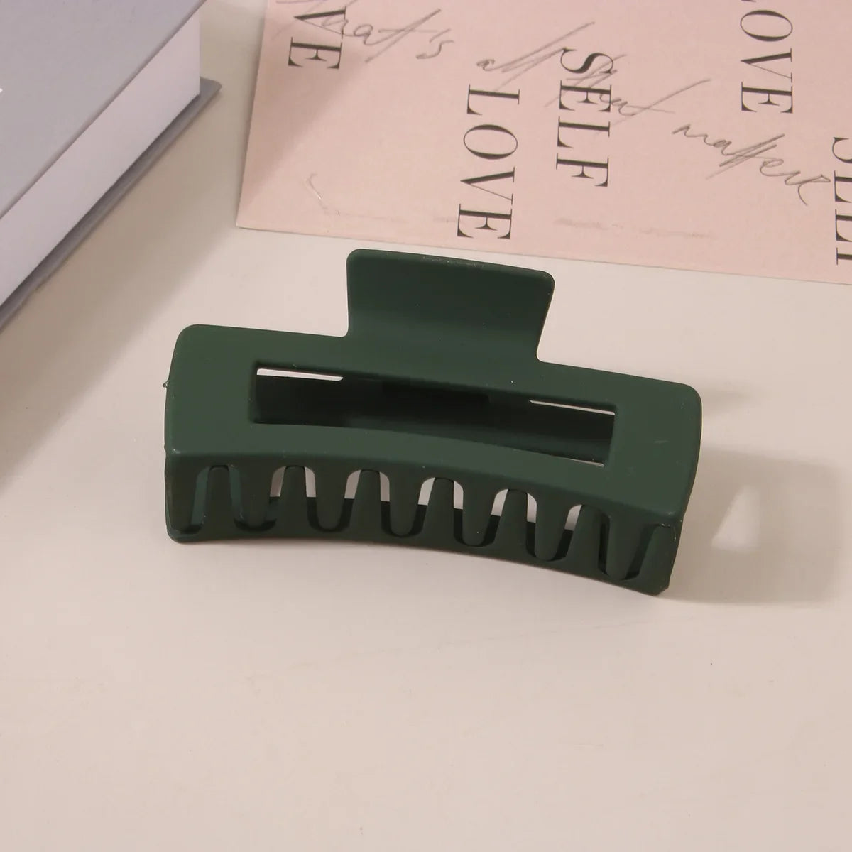 10.5CM Solid Hair Claw Elegant Hairpins Barrette Crab Hair Clips For Women Girls Korean Square Headwear Simple Hair Accessories