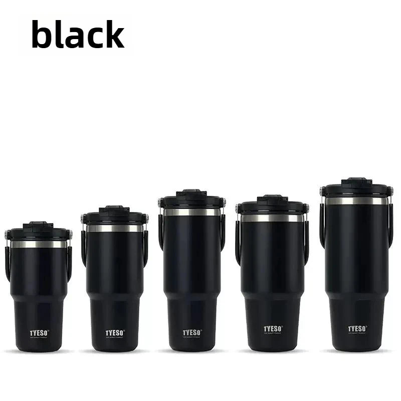 Tyeso Stainless Steel Coffee Cup Cold And Hot Double-layer Insulated Cup Tumbler Thermo Water Bottle Car Travel Mug Vacuum Cup