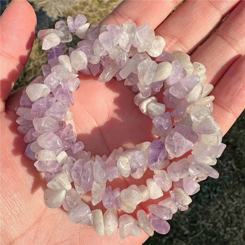 5-8mm Natural Blue Moonstone Beads White Cat Eye Crystals Opal Stone Loose Bead For Jewelry Making DIY Necklace Bracelet Rings