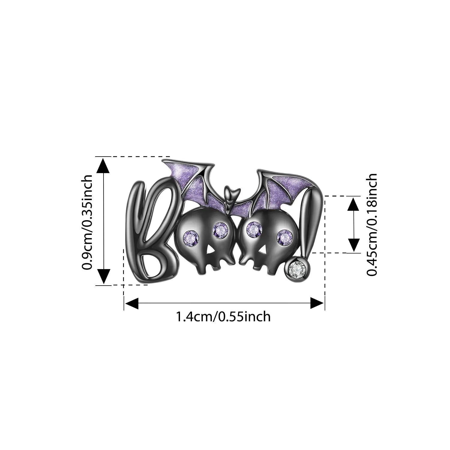 WOSTU 925 Sterling Silver Halloween Charm Skull/Pumpkin/Magic/Ghost Pendant Original Fit for Women  Bracelet DIY Fine Jewelry