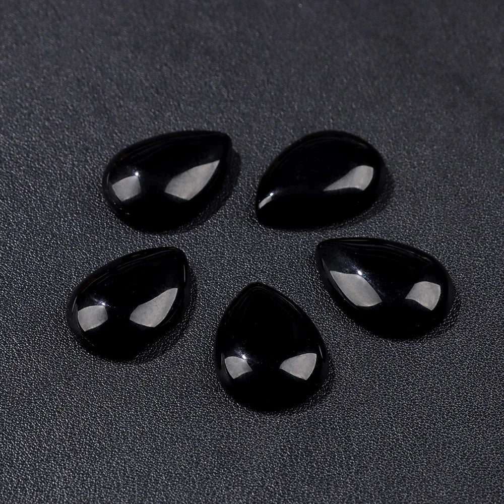 18X25MM Multi-color Natural Stone Cabochon Water Drop Shape Agat Quartz Opal Cabochons Stone For Jewelry Making DIY Accessories