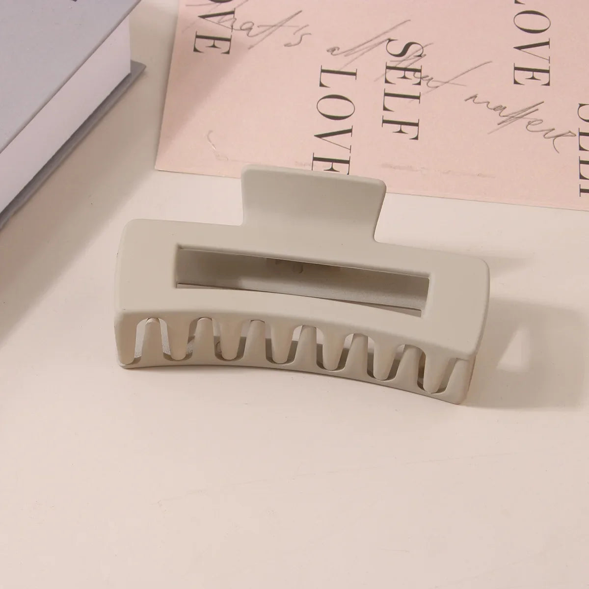 10.5CM Solid Hair Claw Elegant Hairpins Barrette Crab Hair Clips For Women Girls Korean Square Headwear Simple Hair Accessories