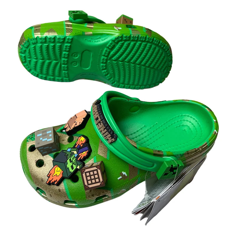 Fashion Green Cartoon Character Summer Children Cute Cartoon Children's Slippers Non-Slip Soft Soled Sandals Gift