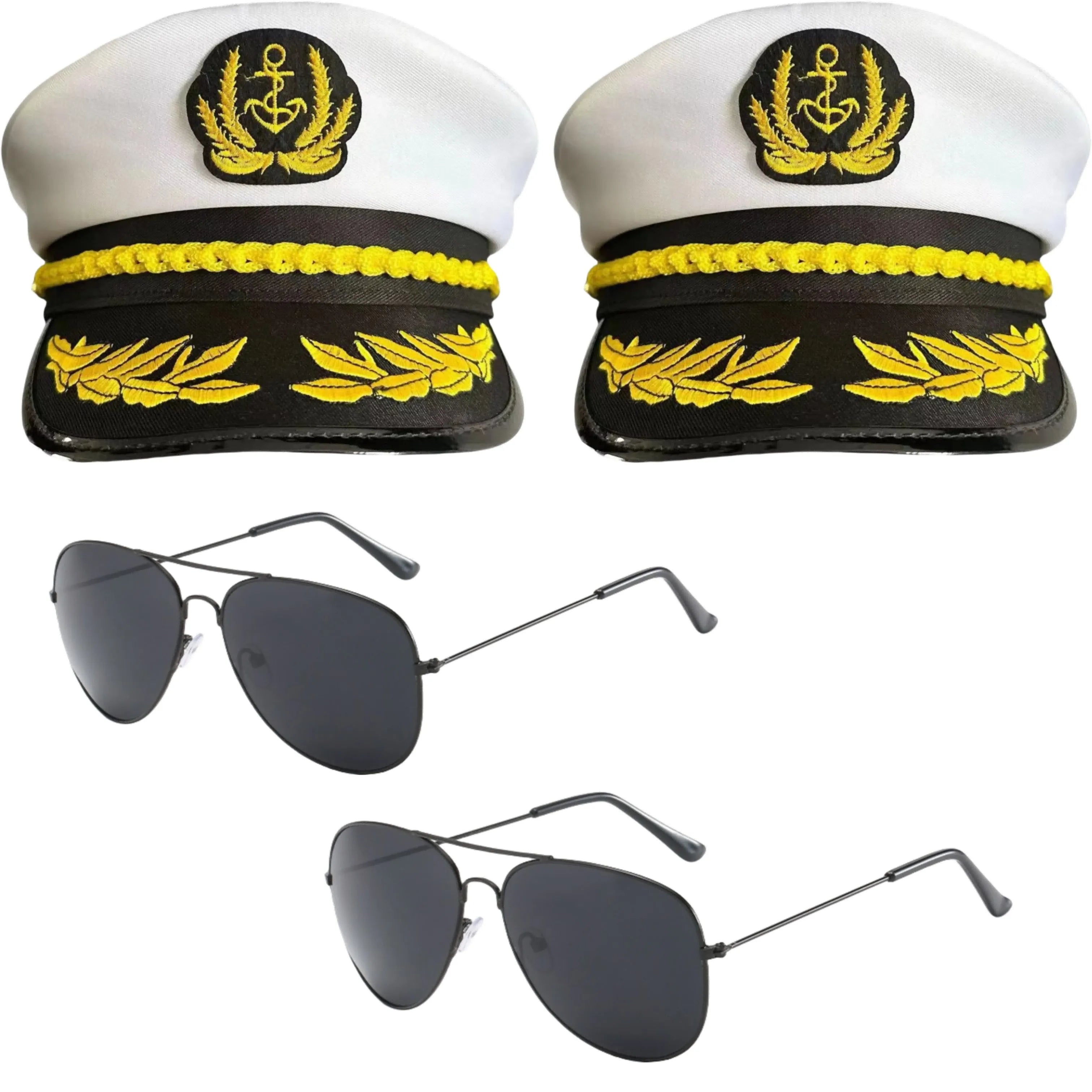 VENEZIA-Captain Navy Blue Cap, Striped Navy CapBurning man Party Cap for Cruise Ship Party，Adult Party，Cosplay，Outdoor