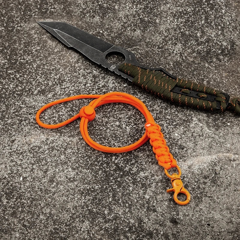 MKENDN Outdoor Rock Climbing Metal Clip Hanging Neck Rope Lanyard for iPhone Camera USB Holder ID Pass Card Name Badge Holder