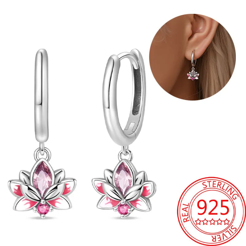 Hot Sale Bee Earrings For Girl Lovely Yellow Black Dancing Bee Happy S925 Hoop Earrings Birthday Gift Silver Jewelry