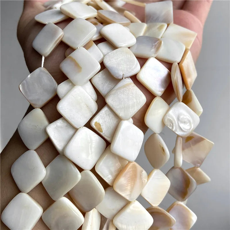 100% Natural Shell Beads White Mother Of Pearl Heart Oval Star Butterfly Irregular Shape Charms Bead For Jewelry Making DIY 15"