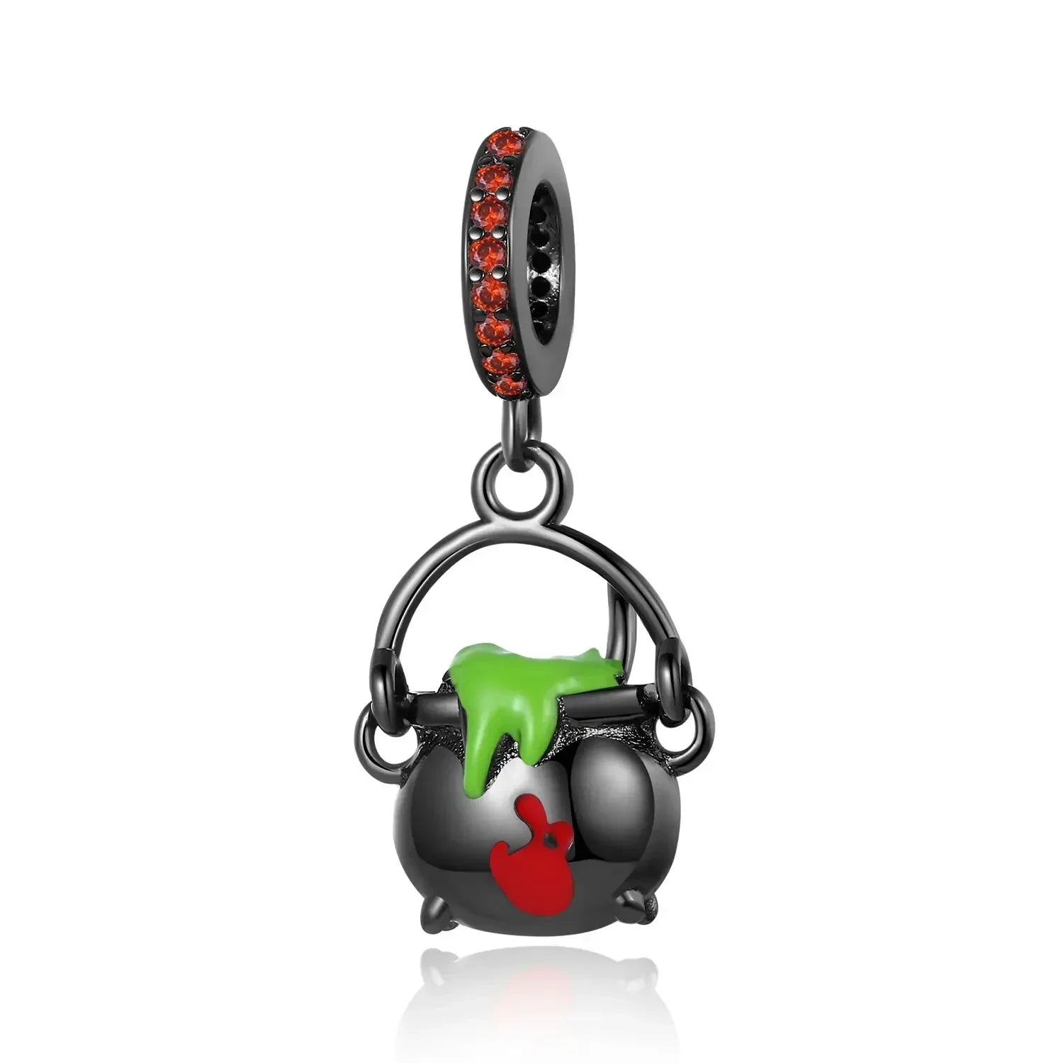 Halloween 925 Sterling Silver Skull Charm Luminous Pumpkin Bat Ghost Coffin Bead Pendant Ring Necklace Bracelet DIY Jewelry Gift