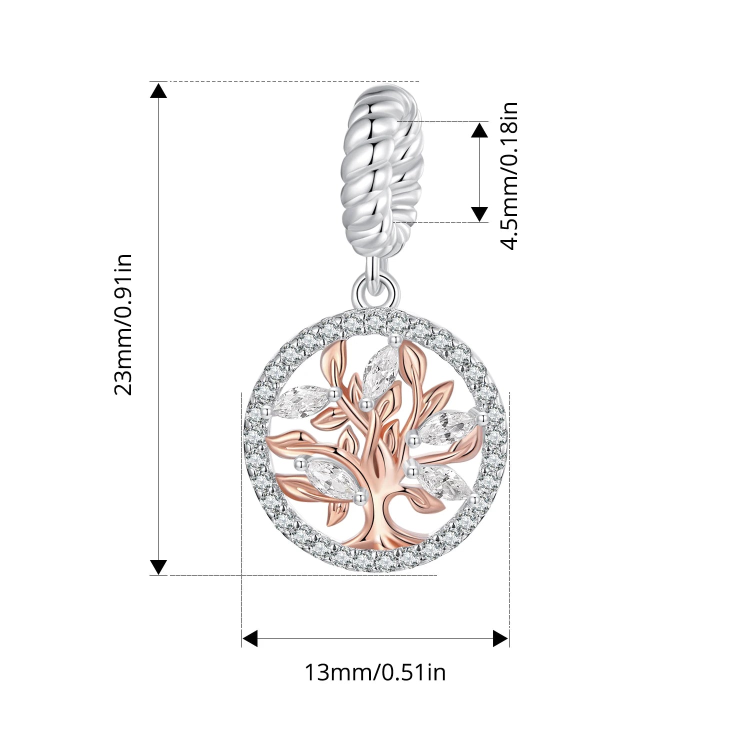 BISAER 925 Argent Sterling Petit Prince &amp; Rose Charm Perle Clochette Princesse Coeur Croix Coquillage Pendentif Fit DIY Bracelet Bijoux