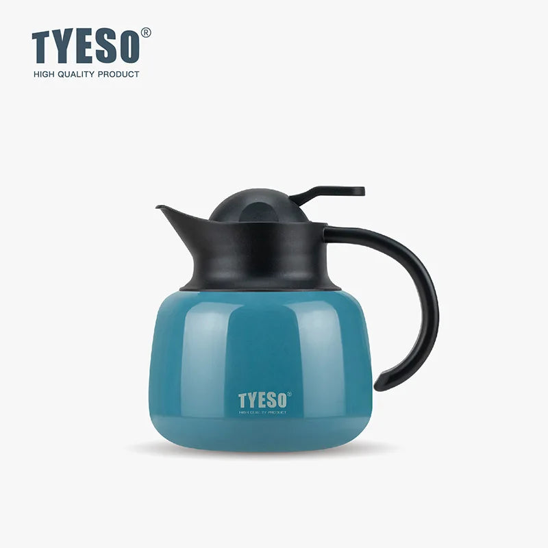 Tyeso Stainless Steel Tea Thermos Heat/Cold Retention Tea-Water Separation Infuser Large Capacity Teapots For Coffee Travel Gift