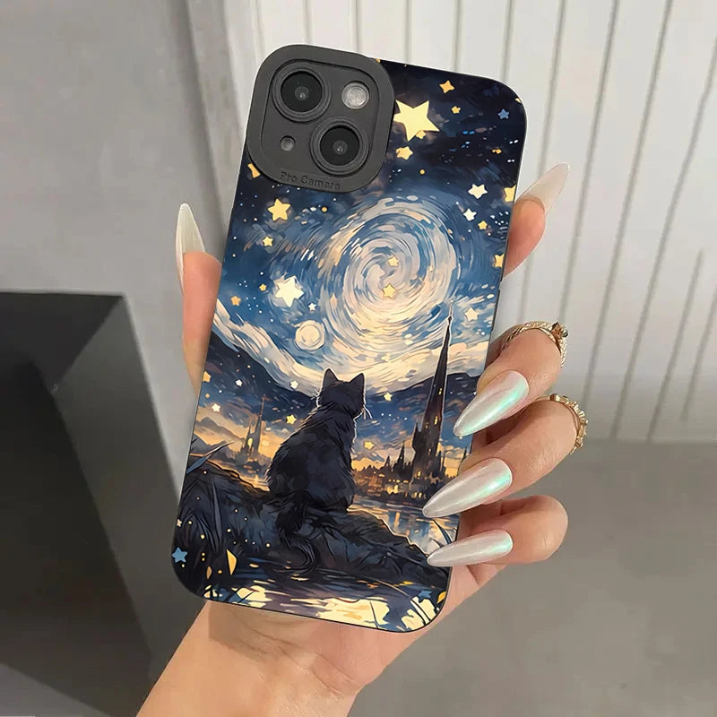 Colorful Braided Planet Hand-Painted Case for Xiaomi Mi 11 Lite 5G 14 13T 13 12T 12 Poco F6 F5 X6 X5 X3 M6 Pro Shockproof Cover