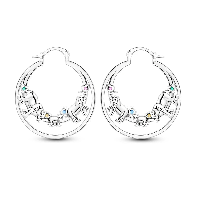 2024 neue 925 Sterling Silber Hoop Ohrringe Blumen Zirkon Ohrringe Stud Für Frau Feine Geburtstag Hochzeit Partei Schmuck Geschenke