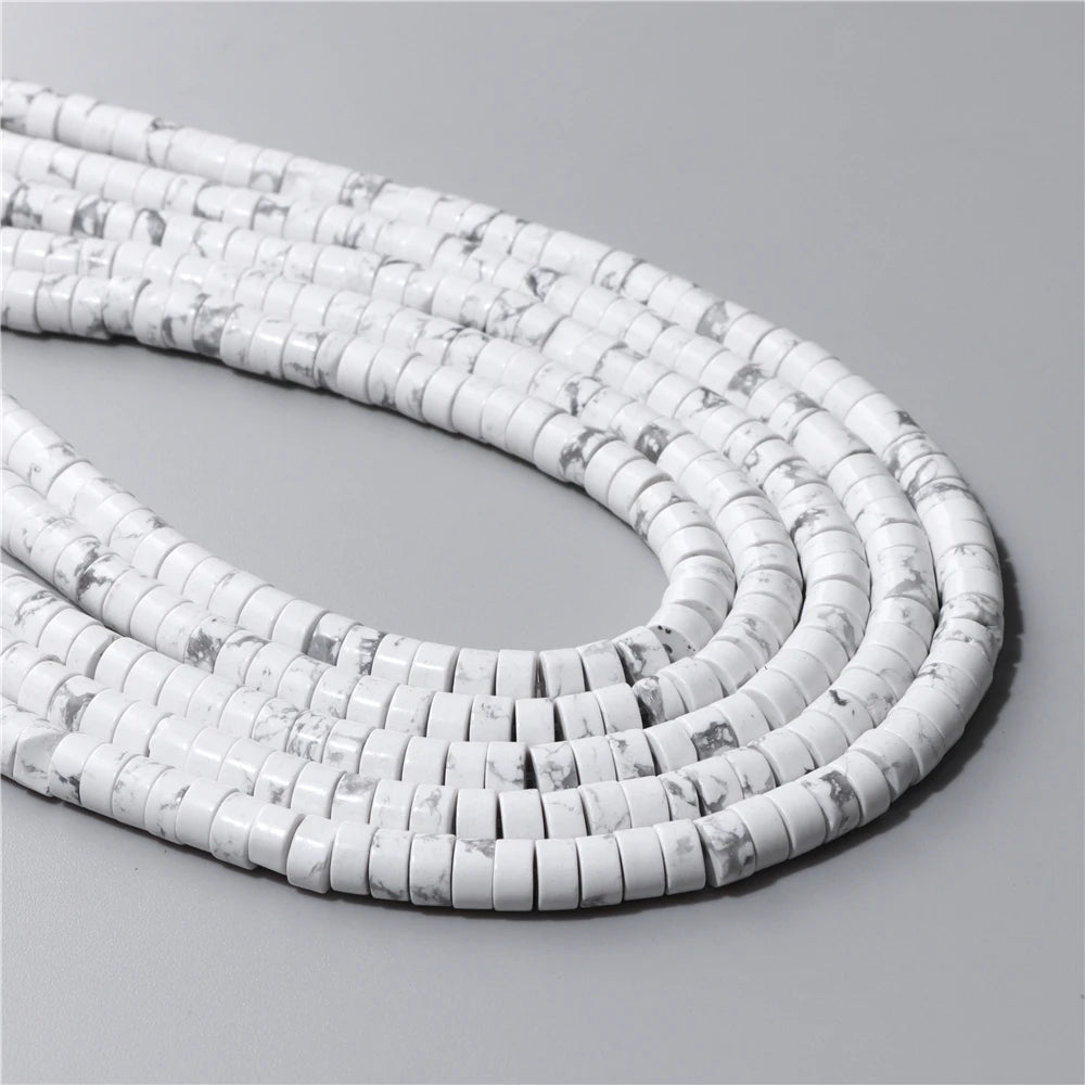 Natural Flat Round Disc Beads 6x3mm Sea Sediment Amethysts Rondelle Spacer Stone Bead For Jewelry Making DIY Bracelet Earrings