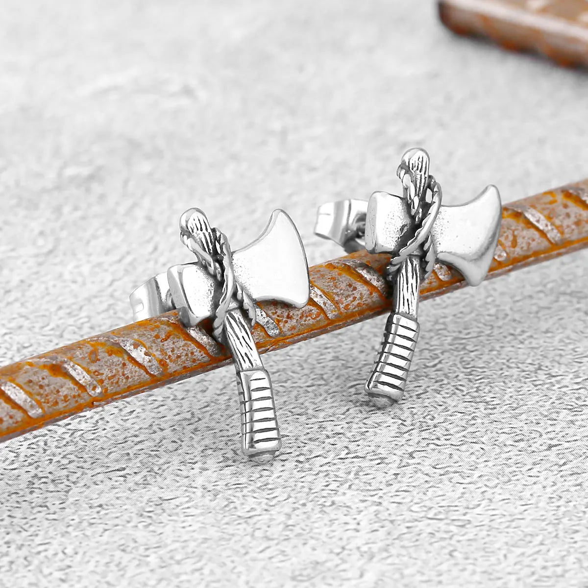Nordic Axe Viking Stainless Steel Earrings