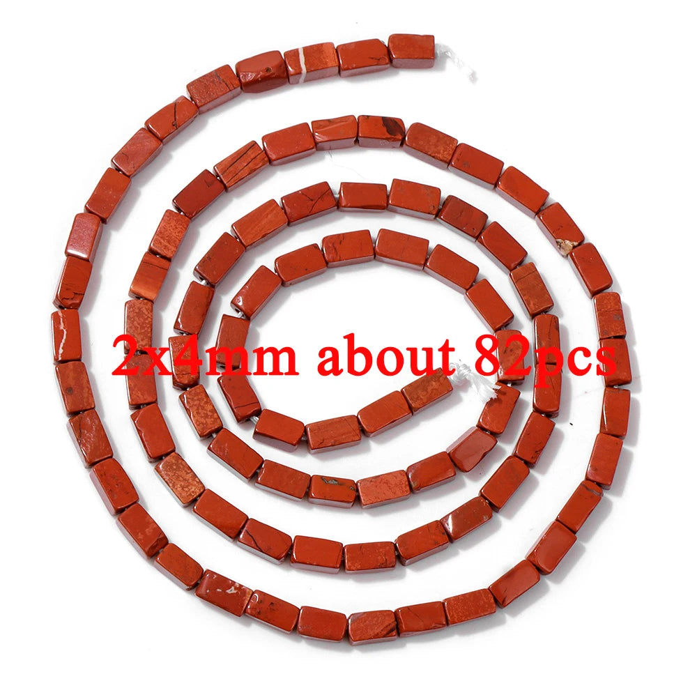 100% Natural Red Jasper Stone Bead Oval Cube Round Irregular Shape Chips Beads Fit Jewelry Making DIY Bracelet Necklace Earrings