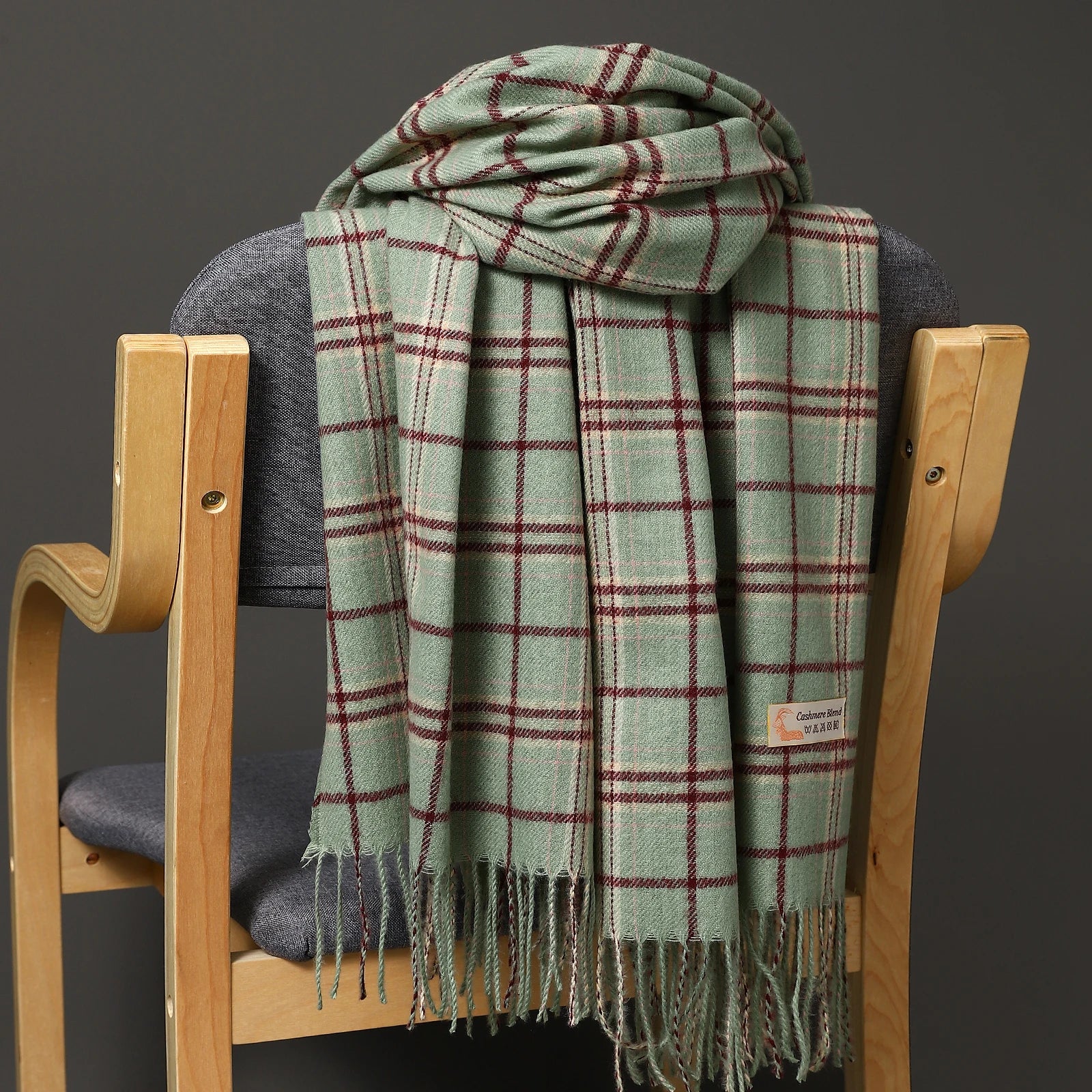 200*70cm Oversize Classic Plaid women scarf Cashmere Shawl men wrap Superior quality thickening female bandanna pashmina muffler