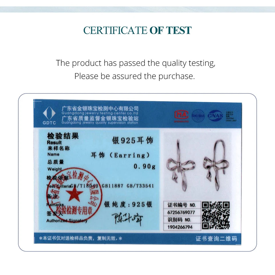 BAMOER Schleifen-Ohrstecker mit Zirkonia, romantische Schleifen-Ohrhänger für Damen und Mädchen, schlichte Ohrringe, ideal als Geburtstagsgeschenk, 925er Sterlingsilber