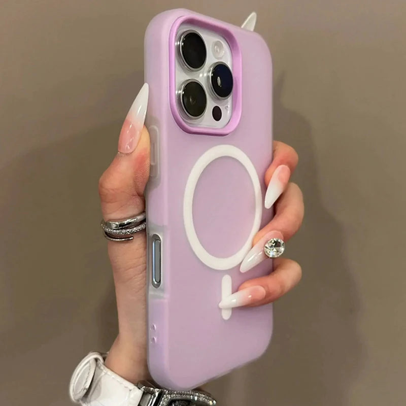 Luxury 2 IN 1 Candy Color Magnetic Phone Case For Samsung S25 Ultra S24 FE S23 Plus S25 Edge Cases Magsafe Wireless Charge Cover - Madeinsea©