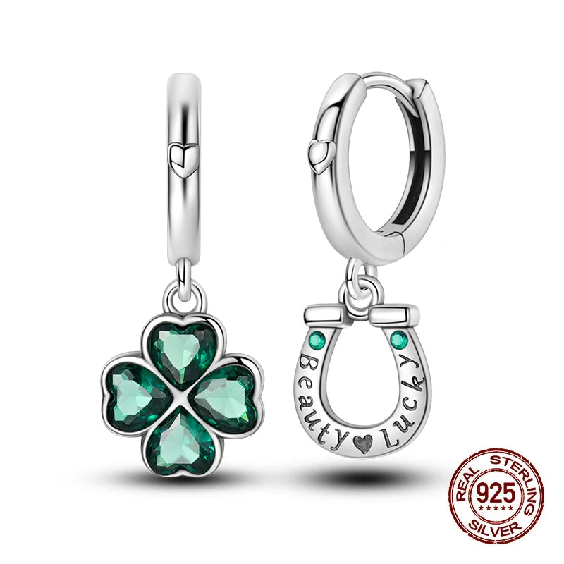 Earrings 925 Silver Shining Heart Shaped Zircon Butterfly Hoop Earrings For Women Engagement Birthday Proluxe Fine Jewelry Gift