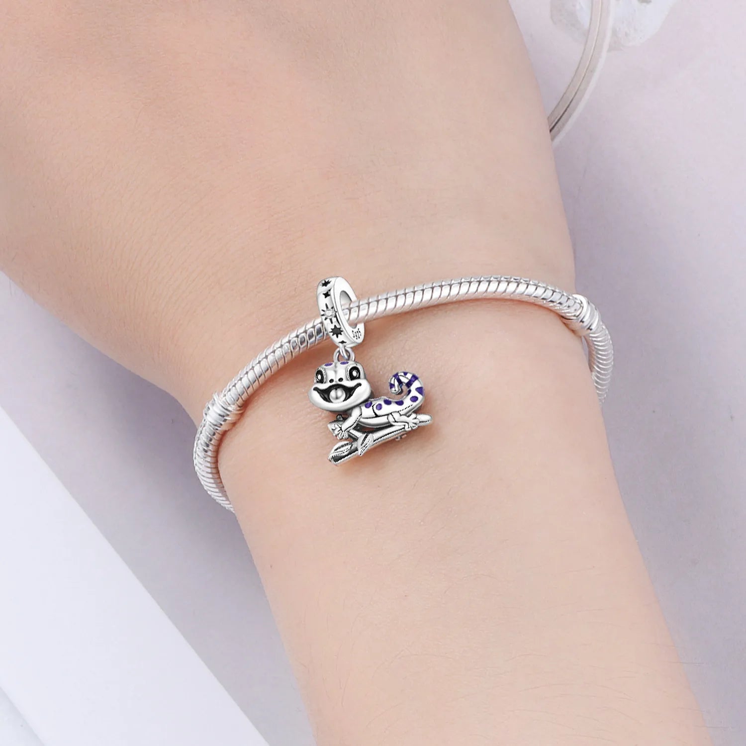 PANPOKI 925 Sterling Silver Variable Temperature Animal Beads Original Pendants Bracelet Charm Jewelry Party DIY Trendy Gifts