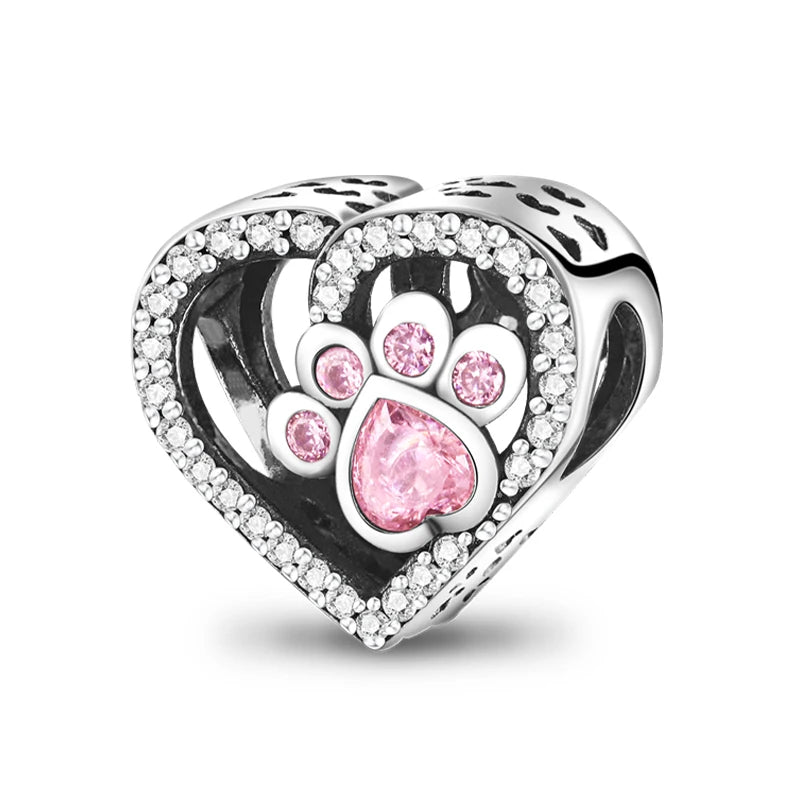 Hot Sale Charms Beads 925 Sterling Silver Pink Perfume Bottle Letter Luminous Firefly Tarot Card Beads Fit DIY Bracelets Jewelry - Madeinsea©