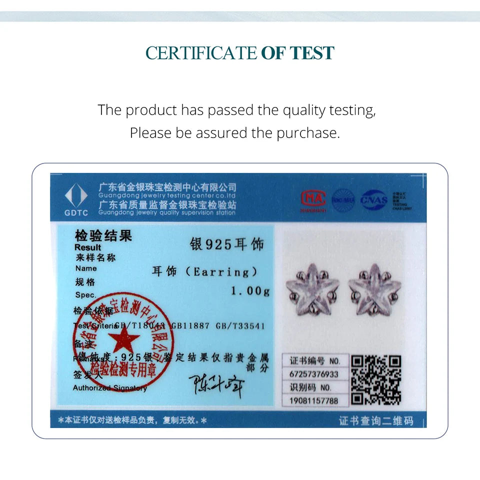 Boucles d'oreilles BAMOER Mini Étoile en argent sterling 925, hypoallergéniques, serties de zirconiums cubiques, en forme de fleur. Bijou brillant à offrir aux femmes et adolescentes.