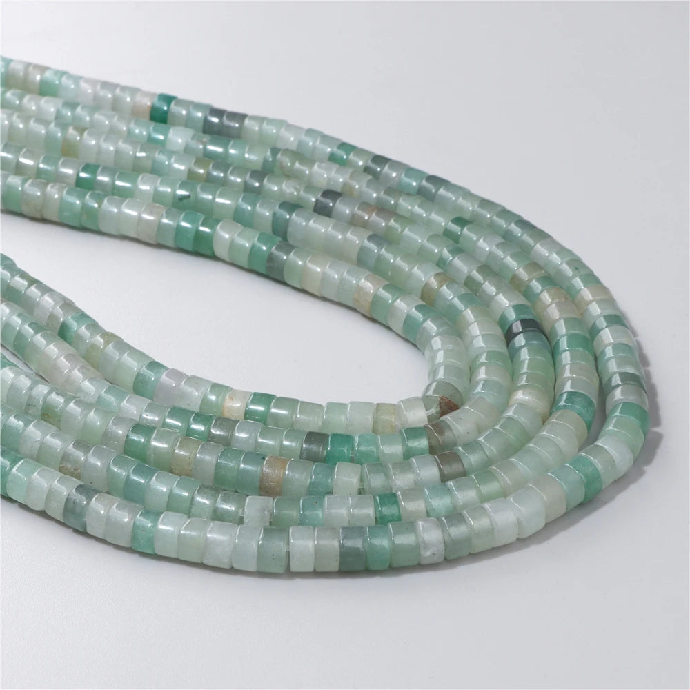 Natural Flat Round Disc Beads 6x3mm Sea Sediment Amethysts Rondelle Spacer Stone Bead For Jewelry Making DIY Bracelet Earrings