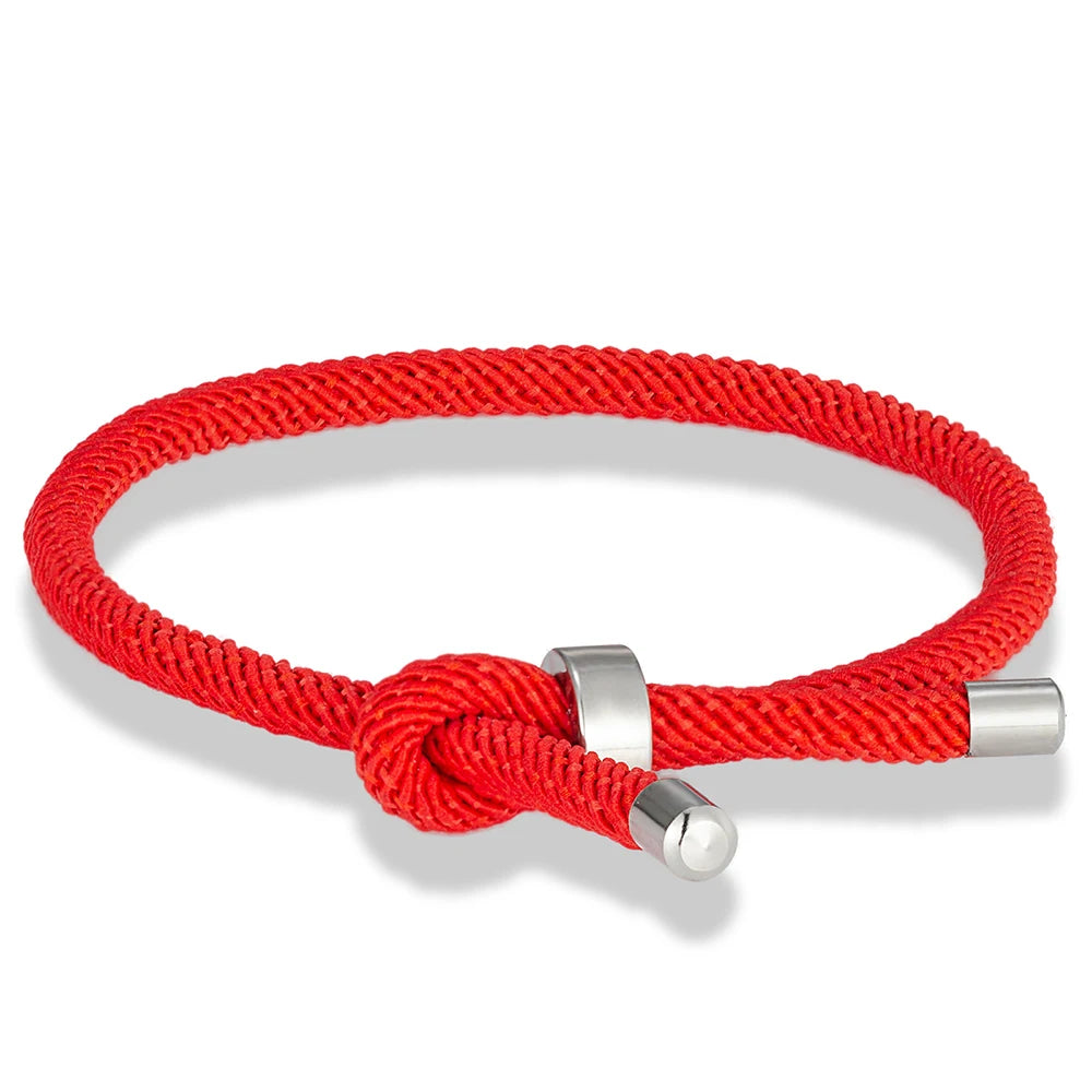 MKENDN Trendy Thread Bracelet Men Women Adjustable Red Bracelet For Lovers Distance Couple Brazalete Minimalist Yoga Meditation - Madeinsea©