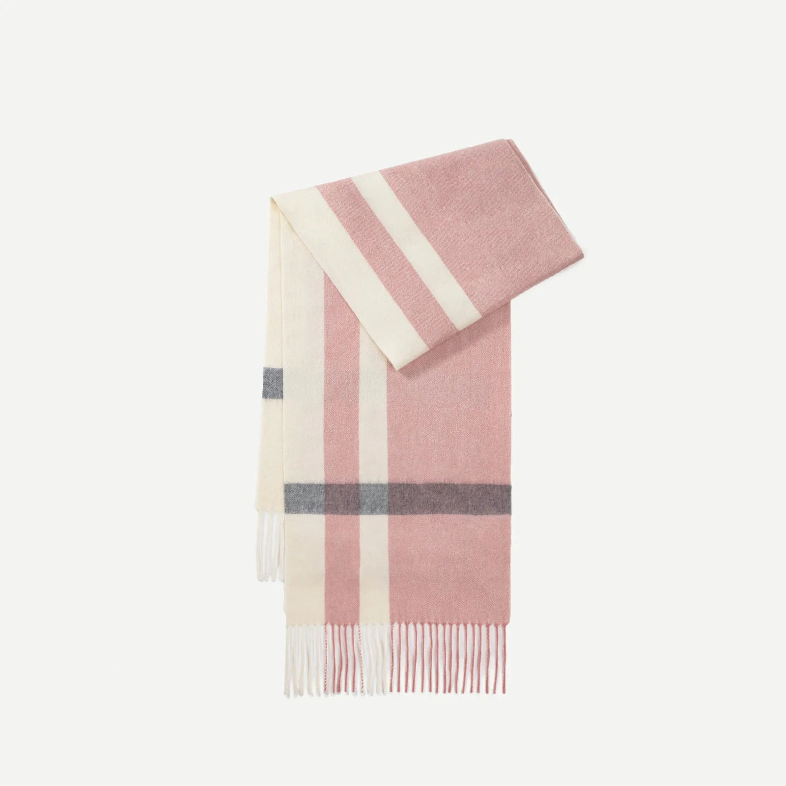 100% Wool Plaid Scarf for Women Winter Warm Tassel Shawl European Style High End Cozy Wrap【Colors】