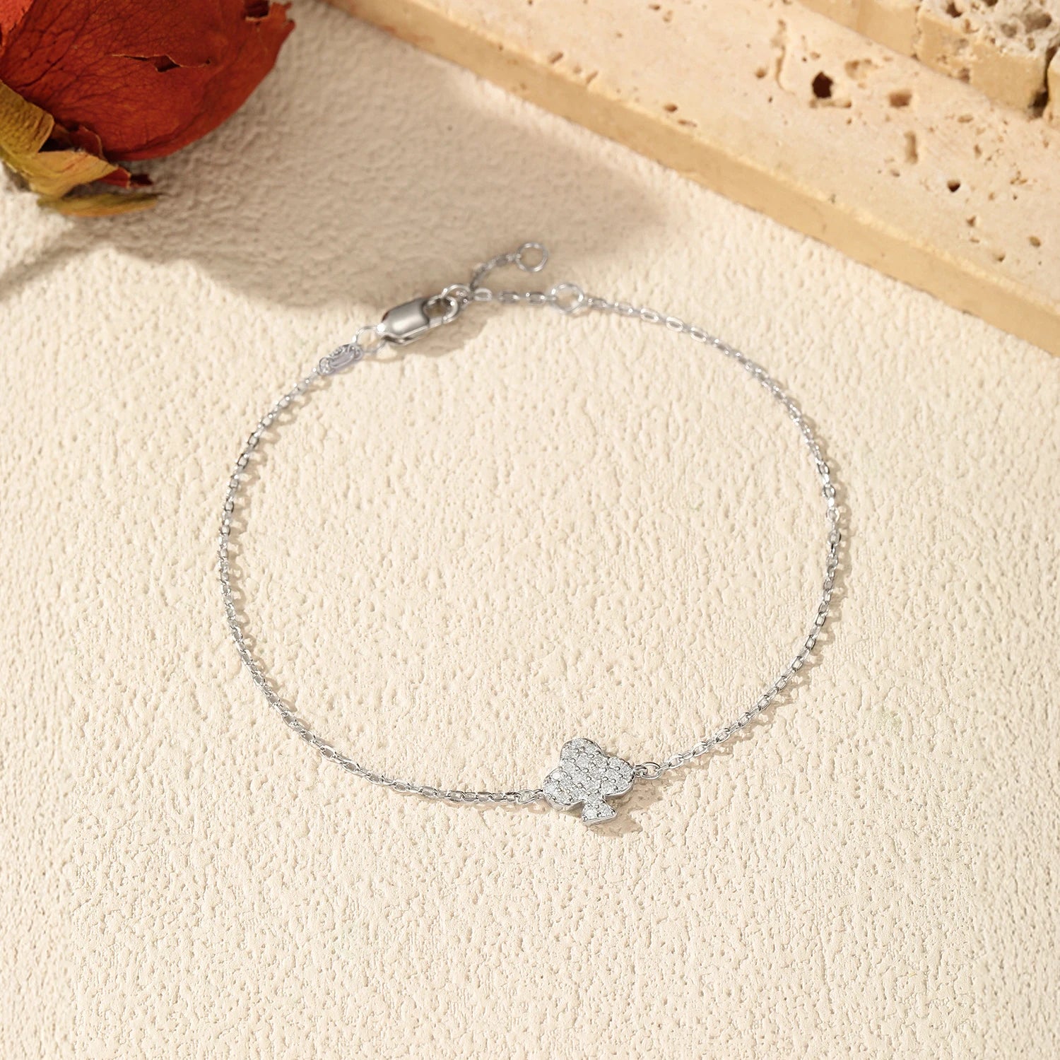 MODIAN D Color Moissanite 925 Sterling Silver Simple Daily Clubs Link Chain Trendy Bracelet For Women Fine Jewelry Gifts