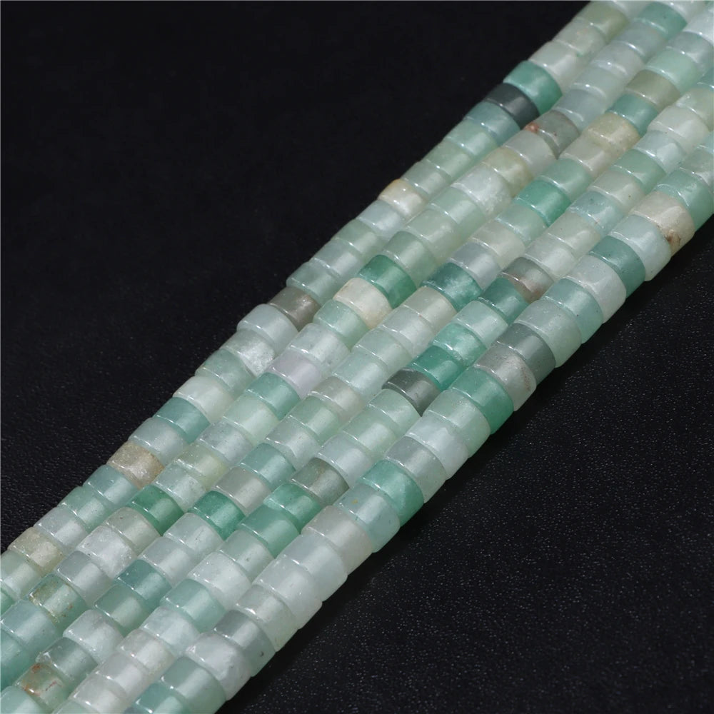 6x3mm Natural Flat Round Stone Beads Turquoises Labradorite Jaspers Spacer Loose Heishi Bead For Jewelry Making DIY Accessories