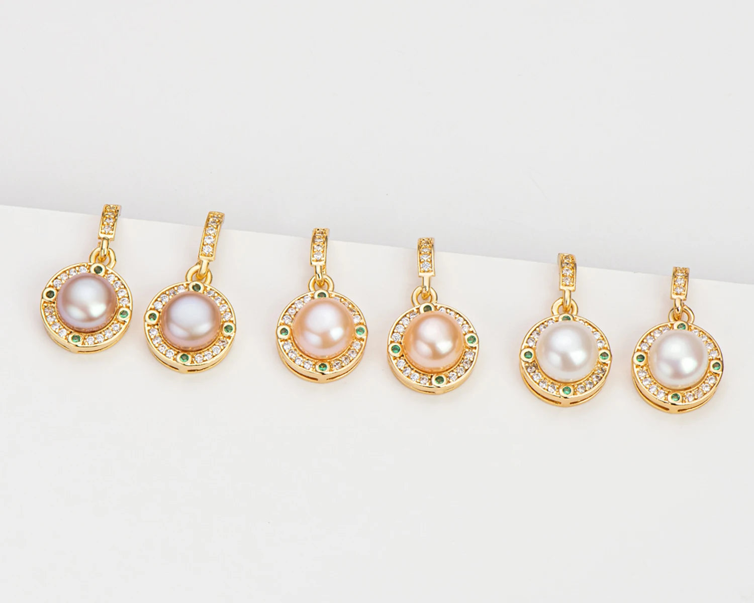 OXTAO 7-7.5Mm Fashion And Elegant Freshwater Pearl Earrings Hanging 14K Gold Filled Earrings Wedding Dinner Jewelry For Women