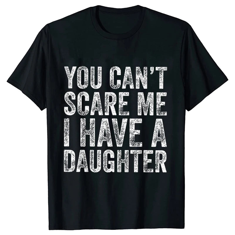 T-shirts for Men Funny Print Tshirt Dad Daddy Daughters Oversized Clothes Short Sleeve Tees Children Cute Joke Men Tshirt Tops