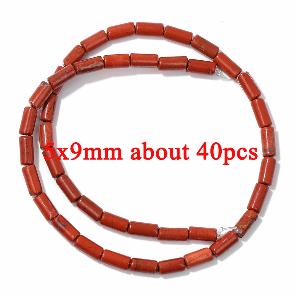 100% Natural Red Jasper Stone Bead Oval Cube Round Irregular Shape Chips Beads Fit Jewelry Making DIY Bracelet Necklace Earrings