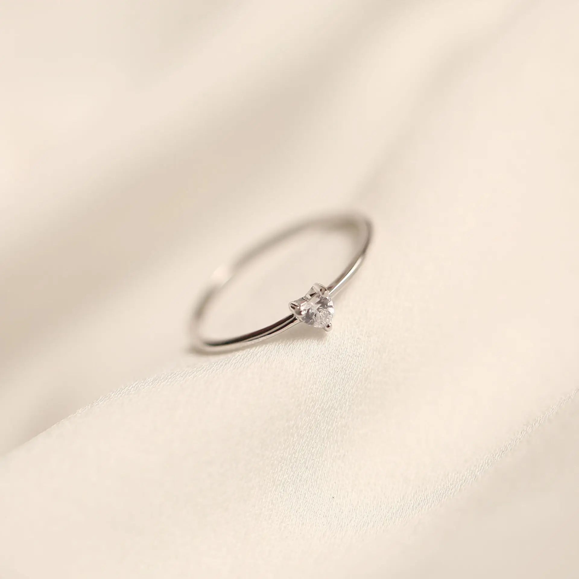 925 Sterling Silver Plated 14K Gold Exquisite Inlay Zircon Heart Ring for Women Simple Temperament Wedding Party Jewelry