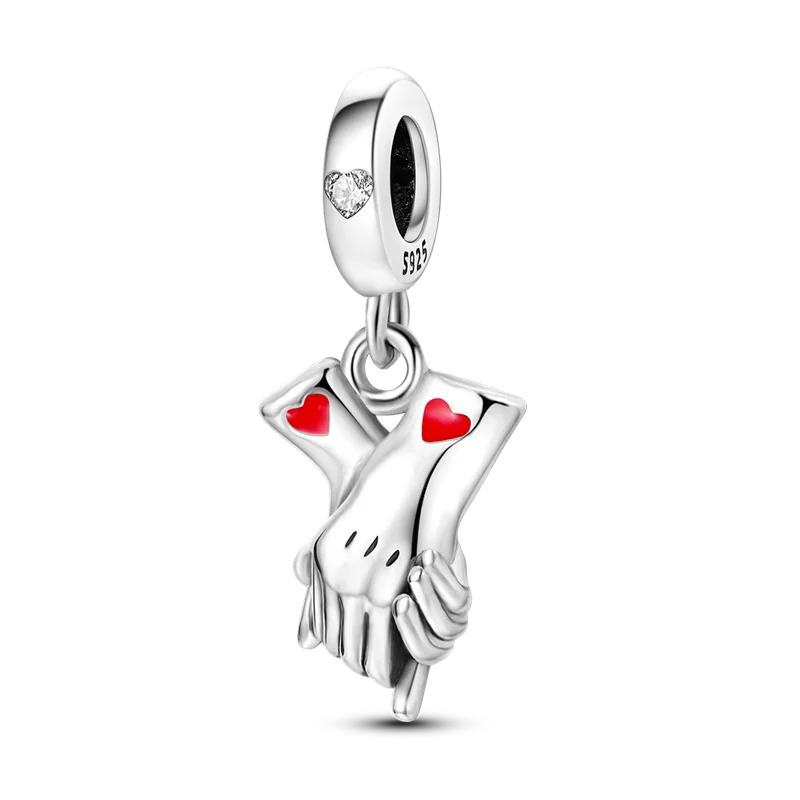 925 Sterling Silver Boy Girl Couple Lovers Beads Marriage Charms Dangle Fit Original  Bracelet Charms Jewelry Women DIY