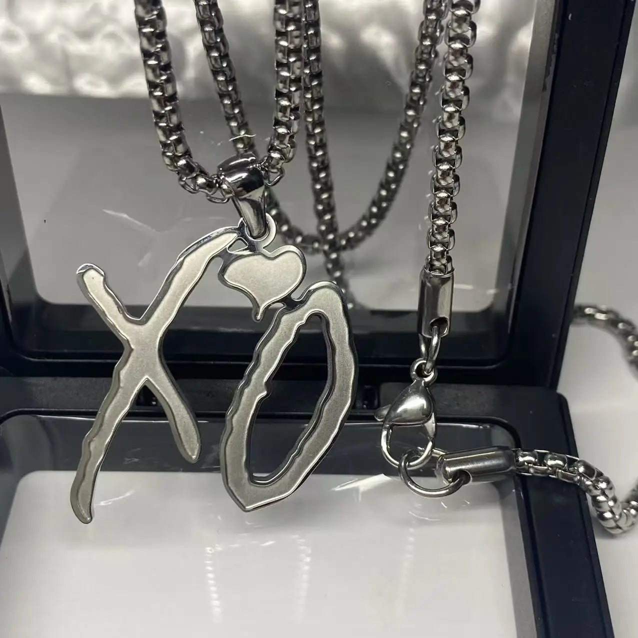 Delicacy Fashion Hip Hop Rock Titanium Steel Letter Pendant Necklace Heavy Industry Personality Men Cool Party Jewelry - Madeinsea©