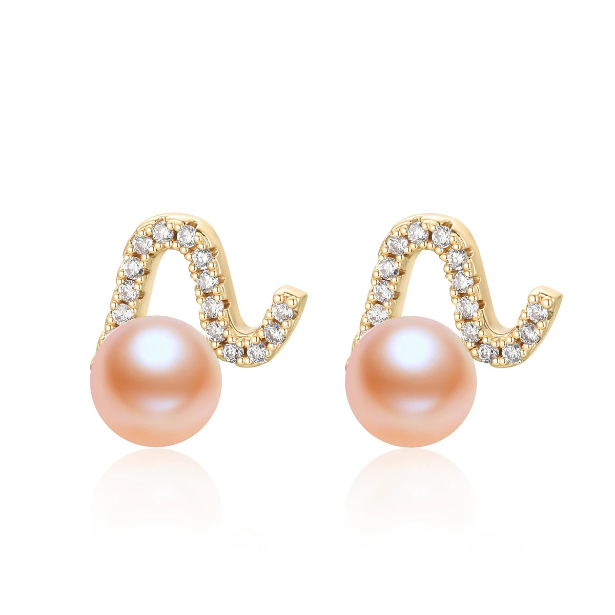 OXTAO 1Pair Fashion  Women Stud Earrings Crystal Ear Climbers / Crawlers Clear Rhinestone Earring For Women Party Jewelry Gift