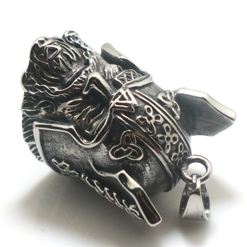 Stainless Steel Viking Soldier Pendant - Madeinsea©