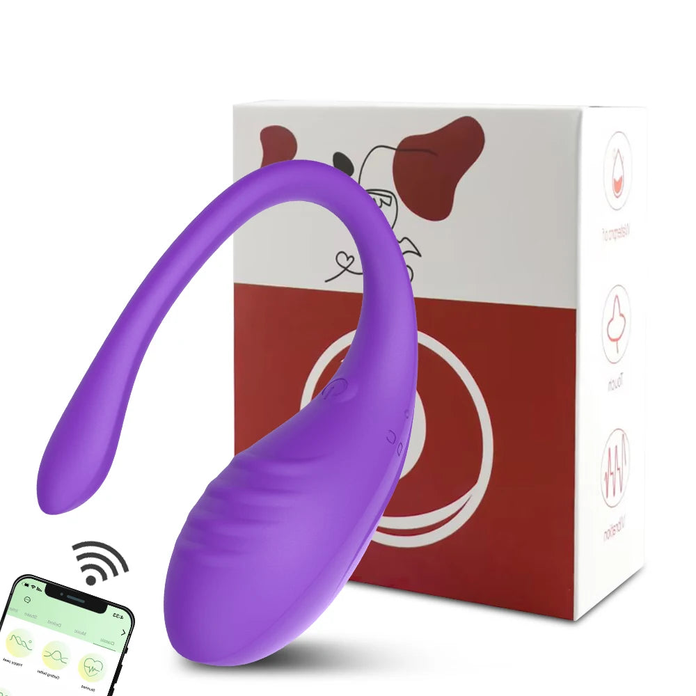 APP Controlled Vagina Vibrator 9 Speed Clitoris Anal Vibrating Egg Mas