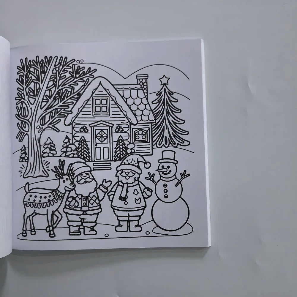 Cozy Christmas Coloring Book Bold and Easy Coloring For Adults And Teens Christmas Gift English Version